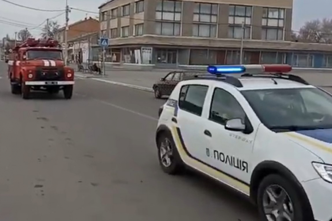 В Килии и Вилково сегодня по городу курсировали машины ГСЧС