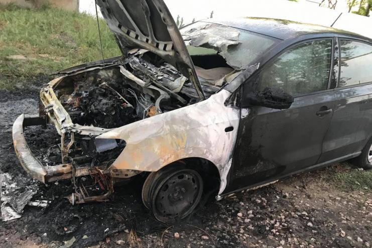 Прошлой ночью Измаиле активисту сожгли автомобиль