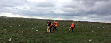 Килийские коммунальщики сегодня убрали территорию, прилегающую к городской свалке