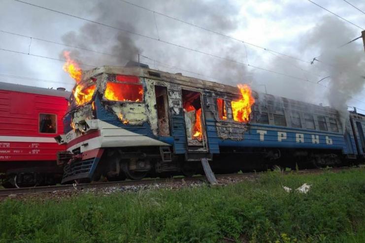 В Одесской области горела электричка