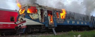 В Одесской области горела электричка