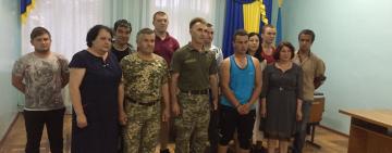 В Килийской ОТГ в ряды ВСУ провели 11 юношей громады