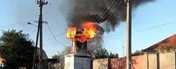 В Рени горел трансформатор: весь город остался без электроснабжения.
