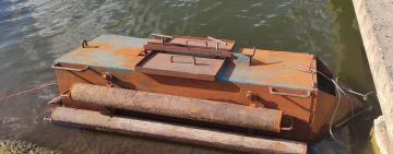 В Одесской области пограничники обнаружили самодельную «подводную лодку» для контрабанды (видео)