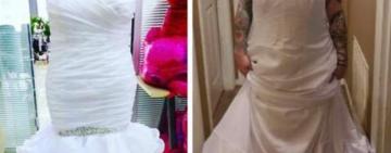 Одягла сукню навиворіт і вимагала повернення грошей