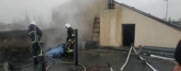 Вторая за день: в Затоке горела еще одна база отдыха 