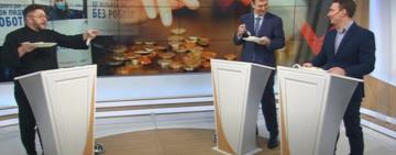Нардепи у прямому ефірі скуштувати мівіну. 
