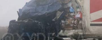 На трассе под Одессой столкнулись две фуры: есть жертвы (видео 18+)