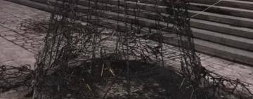 В одном из сел Одесской области сгорела главная новогодняя елка