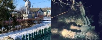 В Килийском районе неизвестные ночью снесли последний в области памятник Ленину