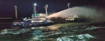 В Черном море, возле Очакова загорелось  судно «PRINCE 4»