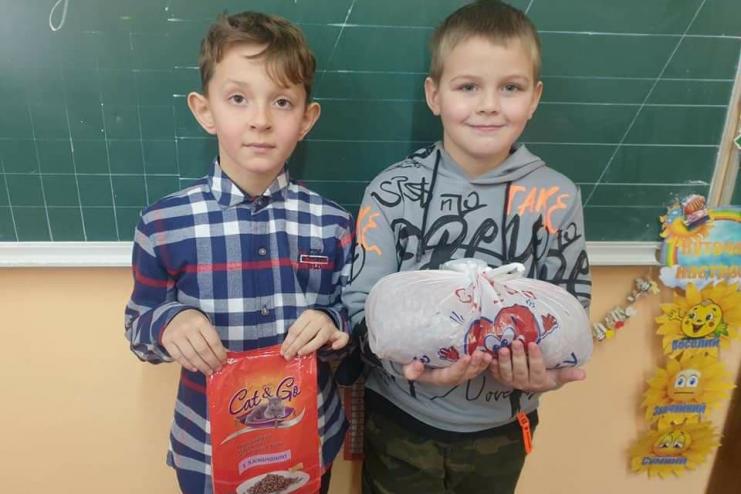 В одной из школ Килии проходит благотворительная акция помощи животным