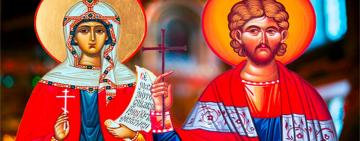 1 апреля - СВЯТЫХ МУЧЕНИКОВ ХРИСАНФА И ДАРИИ 