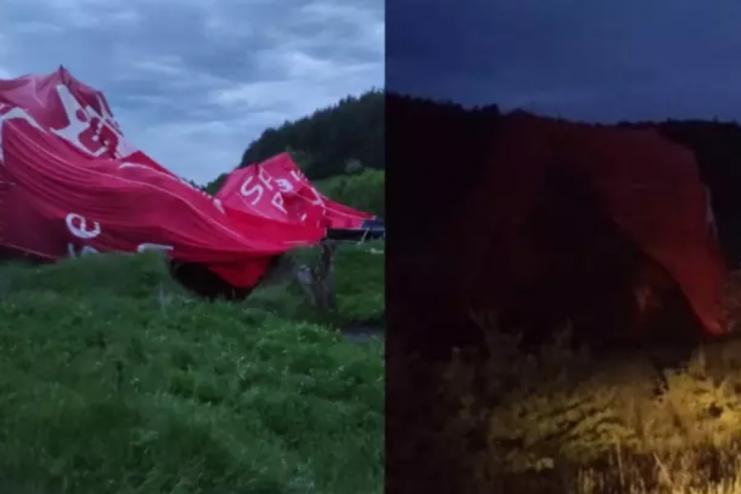 В результаті падіння повітряної кулі на Хмельниччині  загинув чоловік, четверо отримали травми