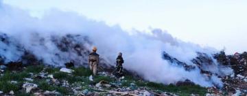 В ОДЕССКОЙ ОБЛАСТИ ГОРЕЛ МУСОРНЫЙ ПОЛИГОН