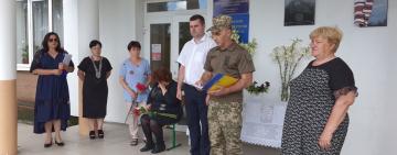 В селі Кілійської громади відкрили меморіальну дошку загиблому учаснику ООС 