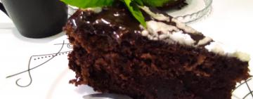 Смачний день. ШОКОЛАДНИЙ ПИРІГ З ВИШНЕЮ