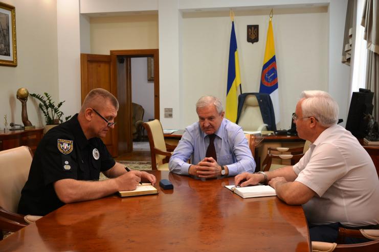 В Одеській ОДА відбулася робоча зустріч з  новим керівником поліції регіону