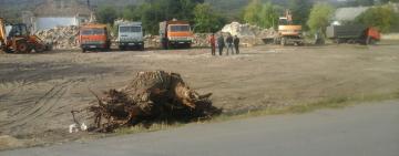 В Бородино началась расчистка участка для строительства нового детского сада