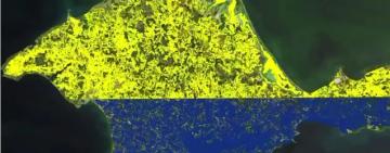 США опубликовали видео с перевернутым флагом Украины