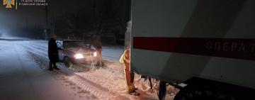 В дорожном плену: спасатели Одесской области 4 раза привлекались к спасению застрявших авто 