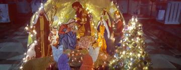 Рождественский вертеп, сделанный руками петростальцев