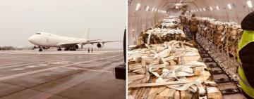 До України прибув вже восьмий літак з військовою допомогою зі США