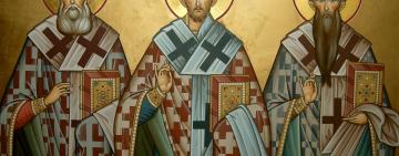 12 февраля. Память святителей Василия Великого, Григория Богослова и Иоанна Златоустого