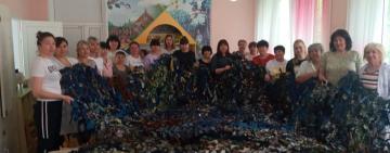 Маскувальна сітка для ВСУ руками освітян Арцизької громади!