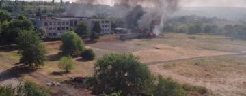 Фаєр-шоу для окупантів: ЗСУ вдарили по штабу росіян у Кадіївці