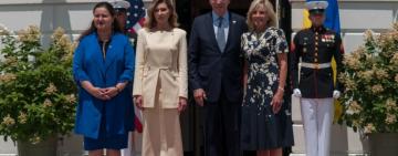 Дружина президента України Олена Зеленська прибула до Білого дому для офіційної зустрічі з Першою леді США Джилл Байден