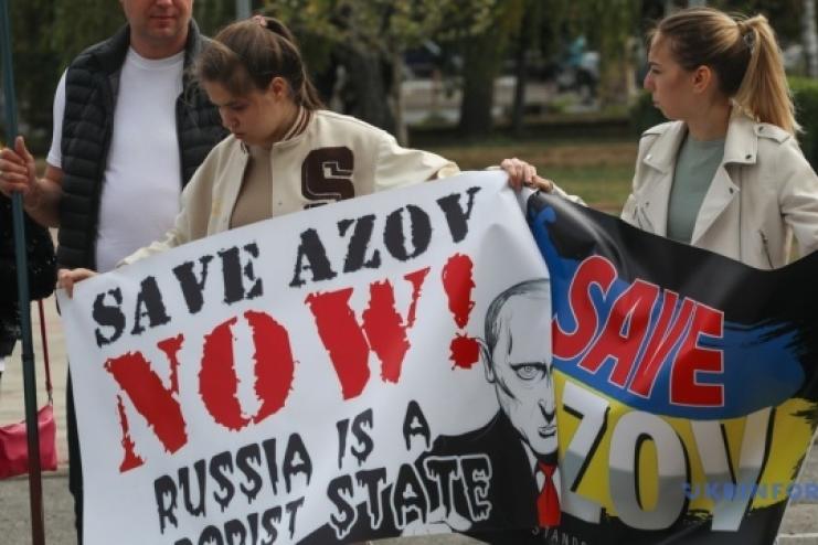 В Одесі родичі полонених «азовців» під час акції закликали шукати механізмів їх порятунку