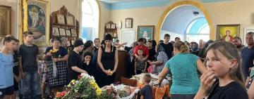 Лиманська громада провела в останню путь Героя Олега Плотного