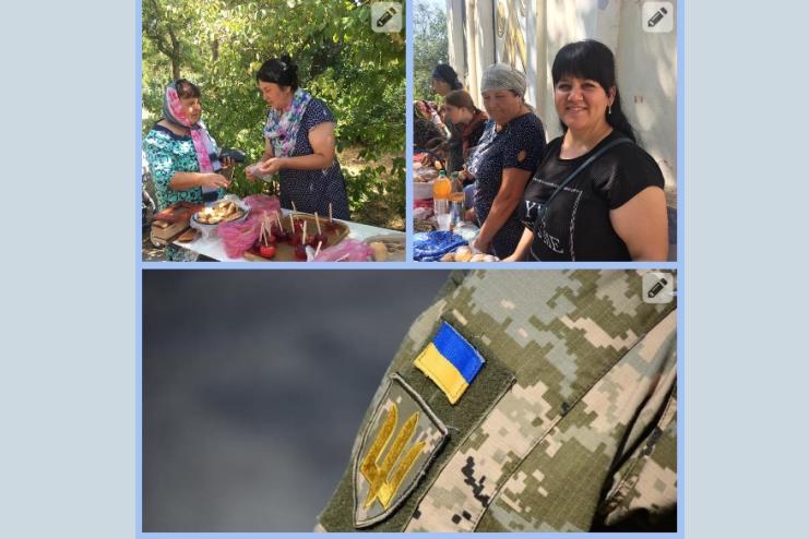 У с.Красне священник організував благодійний ярмарок на підтримку ЗСУ