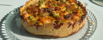 Смачний день. КІШ З КУРКОЮ ТА ГРИБАМИ