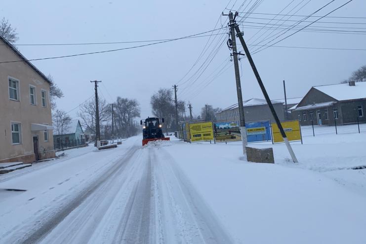 Як у Бородінській ТГ справилися з очищенням доріг від снігу