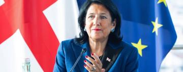 Президент Грузії Зурабішвілі підтримала протестувальників проти законопроєкту про іноагентів, ухваленого парламентом країни