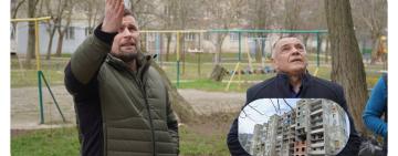 Марченко обурений темпами ремонту будинку в Сергіївці, пошкодженого ракетою рф