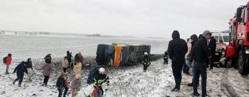 Автобус "Варшава-Одеса" із 25 пасажирами вилетів у кювет
