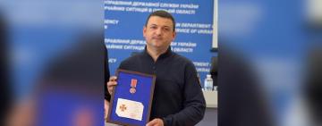 Тарутинський рятувальник Борис Міхальчан отримав заслужену  нагороду