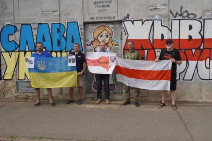 День солідарності: в Одесі білоруси провели акцію на підтримку політв’язнів