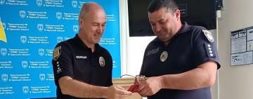 Дільничний Бородінської громади отримав нагороду від профспілки ГУ Нацполіції Одещини