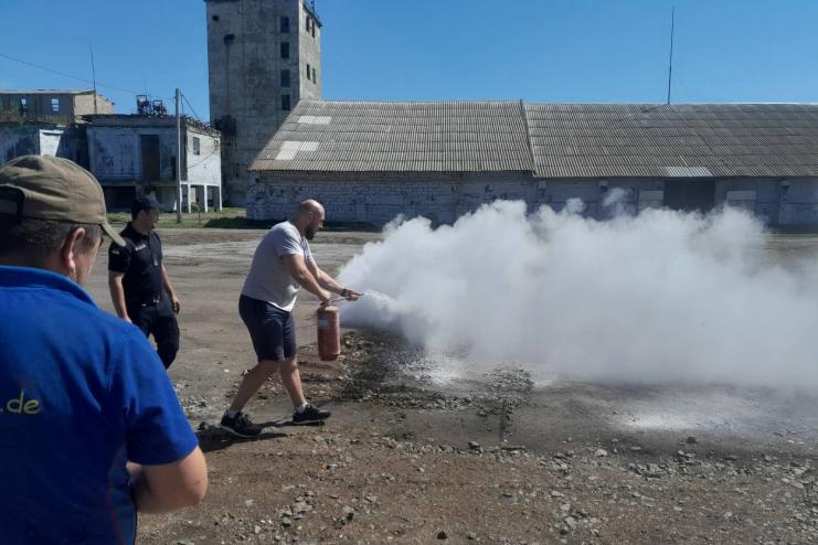 Навчання з пожежної безпеки на Березинському КХП