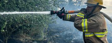 На Одещині неповнолітні підпалили суху траву: вогнеборці 4 години гасили пожежу