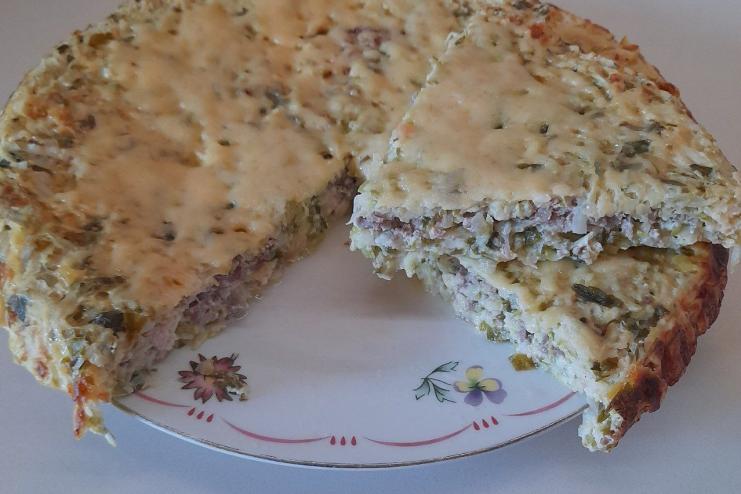 КАБАЧКОВИЙ ПИРІГ З КУРКОЮ