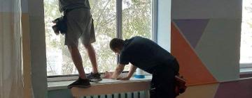 Вікна у одній із шкіл міста Арциз укріпили протиуламковою плівкою 