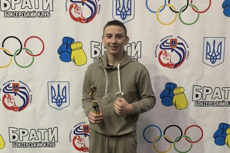 Юний боксер Сашко Мельник з Тарутинщини отримав приз "За прагнення до перемоги" під час турніру в Одесі