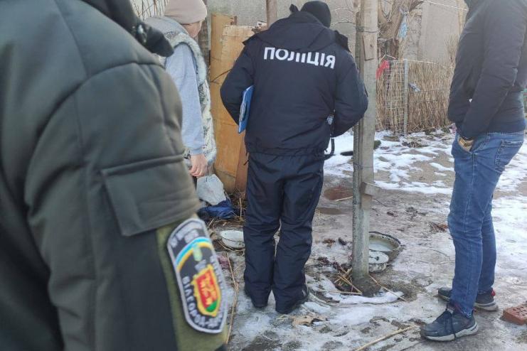 У Білгород-Дністровському на очах у дитини неадекват проткнув собак вилами