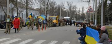 В Кілії в останню путь провели 32-річного Дениса Ногая, який стояв на захисті країни