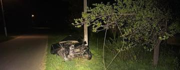 Наїхав на електроопору: мешканець Саратщини загинув у ДТП